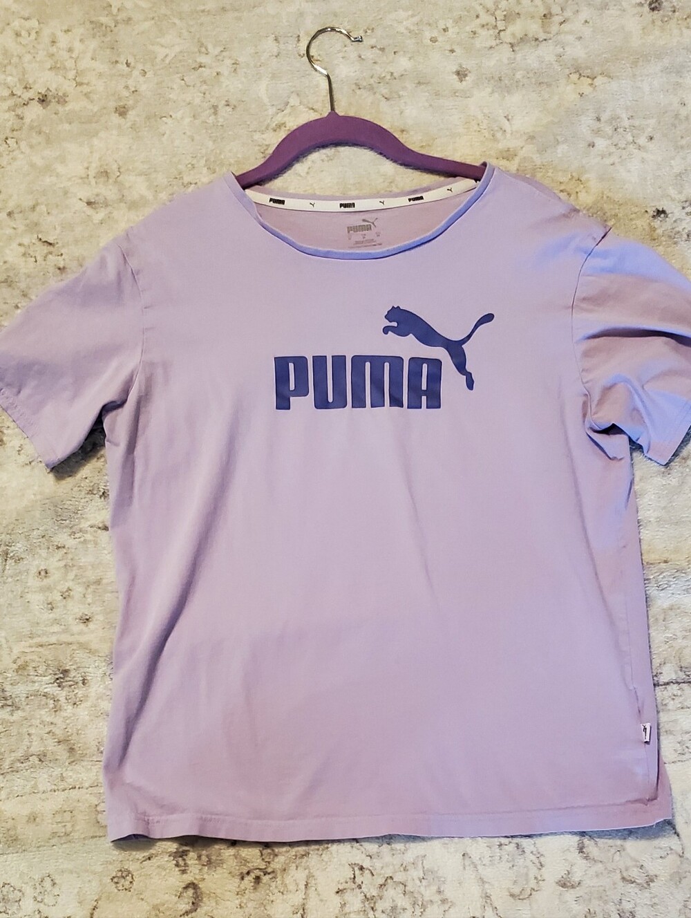 Puma Women's M Oversized Cotton Tee Purple